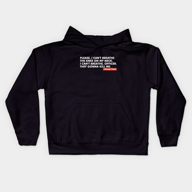 Justice for George Floyd Kids Hoodie by VanTees